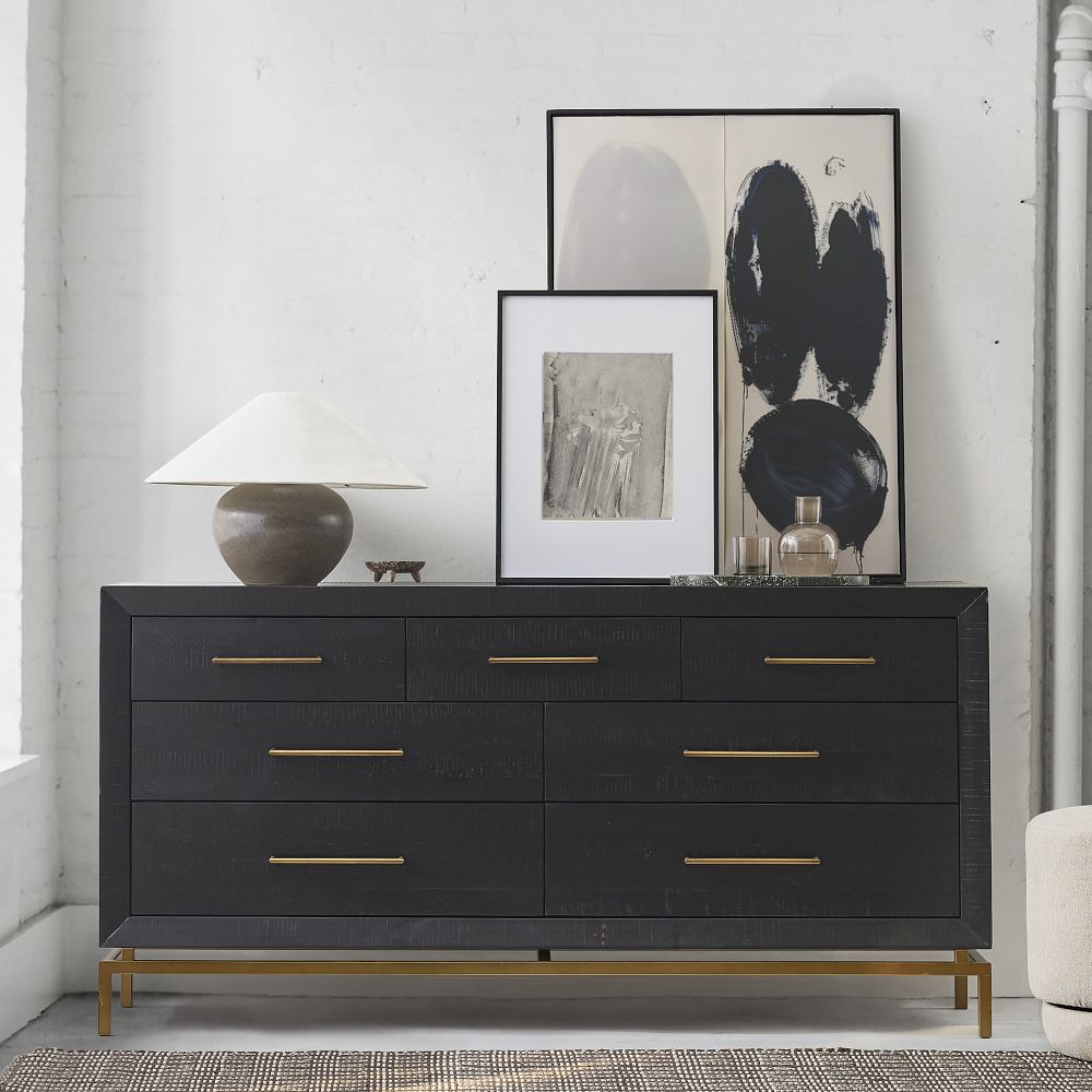 Alexa 70 7 Drawer Dresser Black West Elm