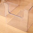 mDesign Clear Front Dip Plastic Bins (Set of 2)