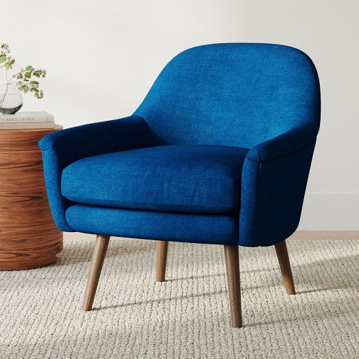 West elm blue chair hotsell