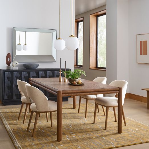 Mid century modern dining table west elm hotsell