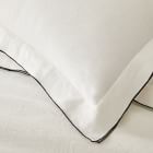 European Flax Linen Merrow Edge Duvet Cover &amp; Shams