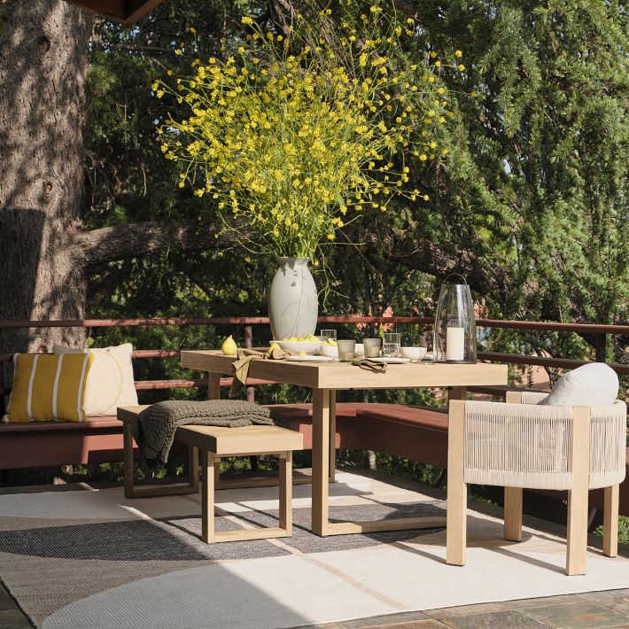 Portside Outdoor Dining Table 76.5 96