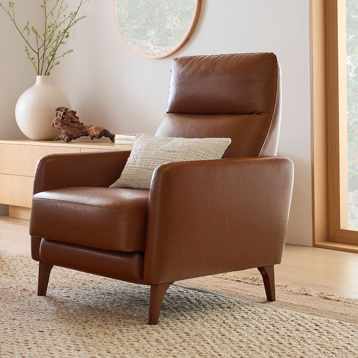 West Elm Leather Reclinernull