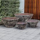 Terracotta Indoor/Outdoor Planters - Black/White