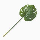 Faux Green Monstera Leaf Stem