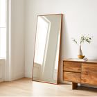 Thin Wood Floor Mirror