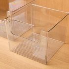 mDesign Clear Front Dip Plastic Bins (Set of 2)