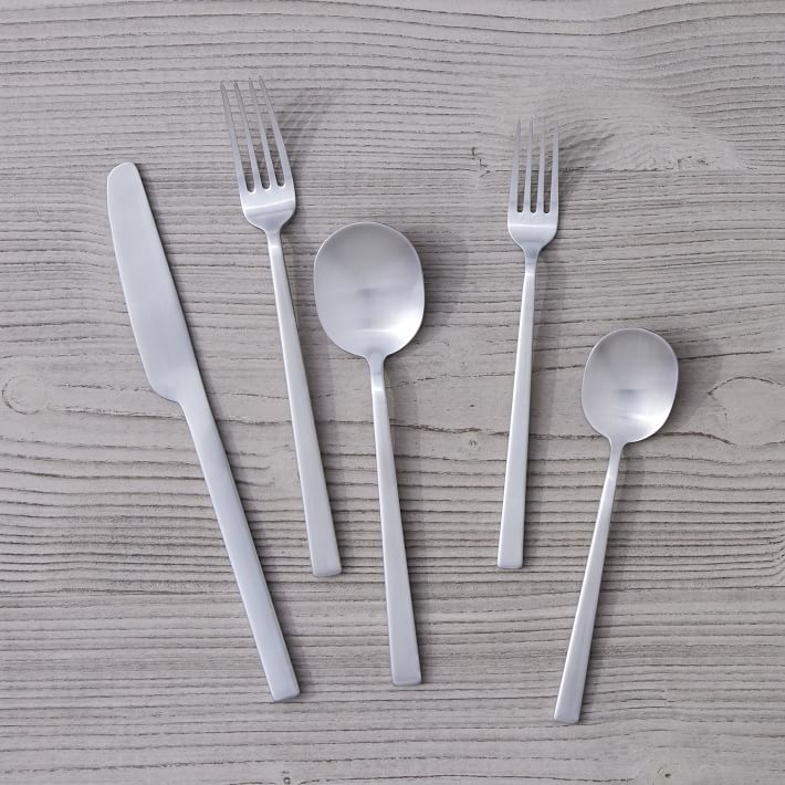 Kanto Stainless Steel Flatware Sets - Champagne Satin