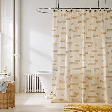 Kids Clipped Blocks Shower Curtain