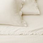 European Flax Linen Ruffle Sheet Set