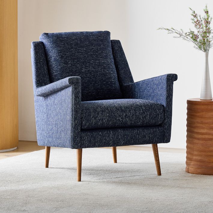 Carlo Mid-Century Chair - Wood Legs
