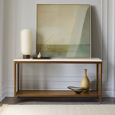 Stone top sofa table discount