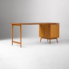 Mid-Century Modular Desk w/ File Cabinet (70&quot;)