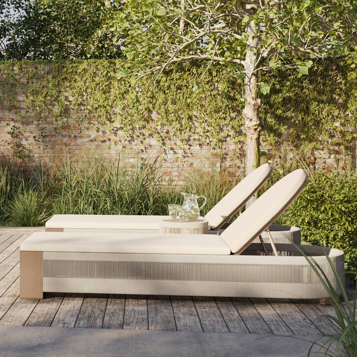 Composite wood chaise lounge discount