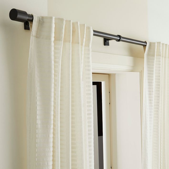 Linen Cotton Ladder Sheer 48"W x 84"L Curtain