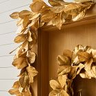 Faux Gold Metallic Magnolia Wreath &amp; Garland