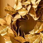 Faux Gold Metallic Magnolia Wreath &amp; Garland