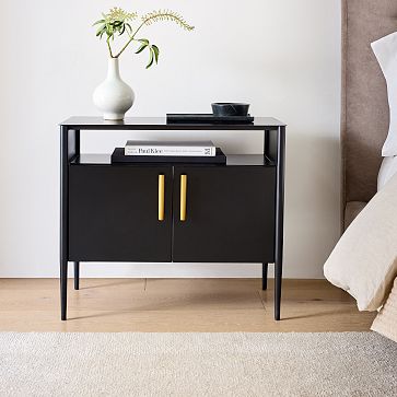 Metalwork Cabinet Nightstand 28 West Elm