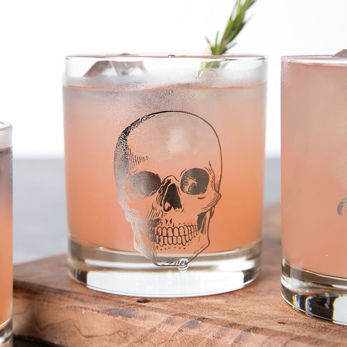 Counter Couture Skull Whiskey Glass