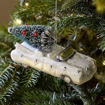 Glass car ornaments hotsell