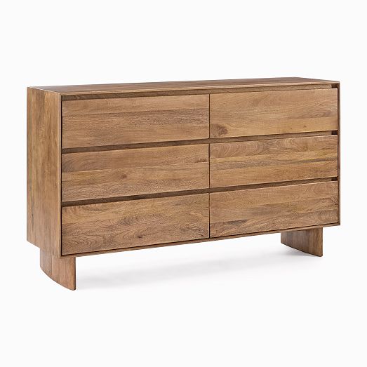 Anton 6-Drawer Dresser - Rustic Mango Wood Elegance | West Elm