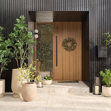 Floor lanterns by front door hot sale