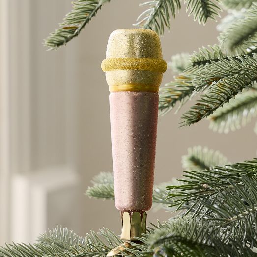 Microphone - Cedar Ornament Microphone - Cedar Ornament
