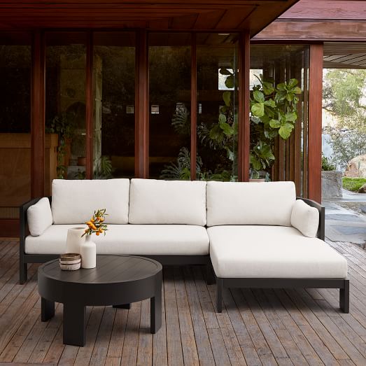 Caldera Aluminum Outdoor 2-Piece Chaise Sectional Cushion Covers
