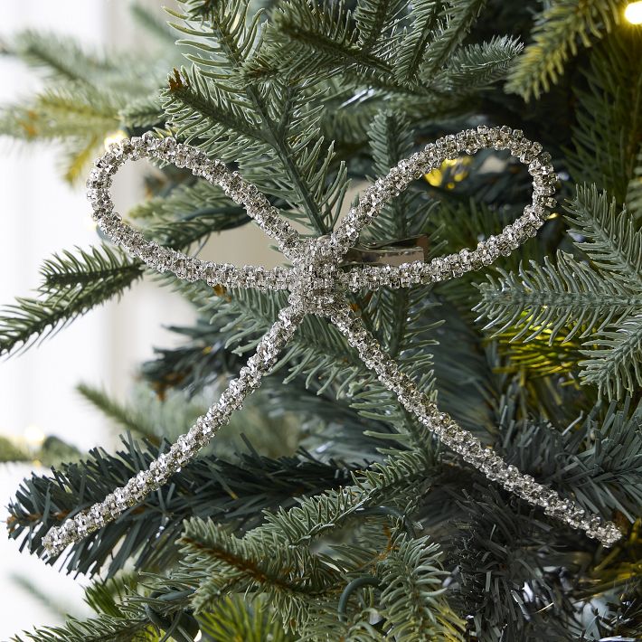Shiny Rope Bow Clip-On Ornament
