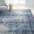 Distressed Arabesque Tufted Wool Rug