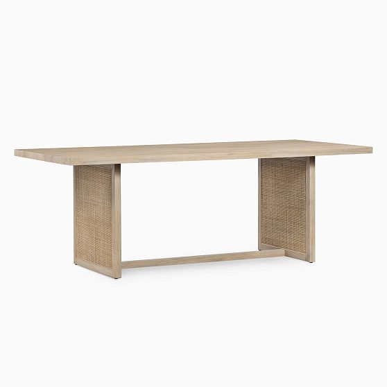 Clarita 84'' Reclaimed White Wash Mango Wood Dining Table