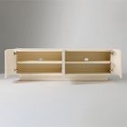 Solstice Painted Raffia Media Console (68&quot;&ndash;78&quot;)