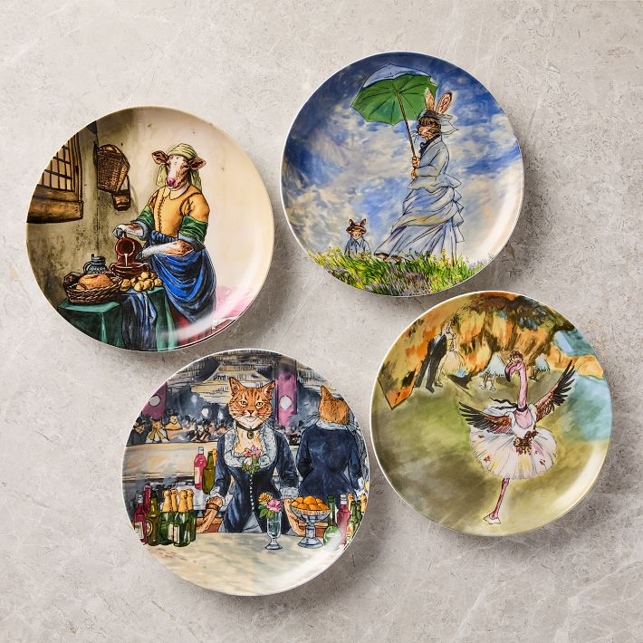 Dapper Animal Works of Art Salad Plate