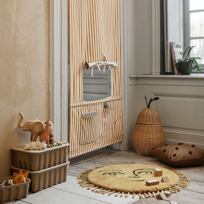 ferm LIVING Braided Storage L 洋ナシ Pear Braided Basket | Ideal storage for the kids' room