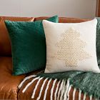 Quilted Ripple Velvet Pillow Cover