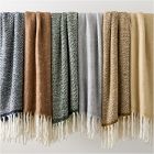 Brushed Herringbone Throw