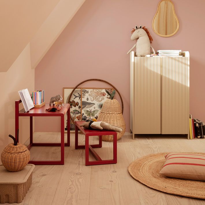 ferm LIVING Braided Storage L 洋ナシ Ferm Living Pear Braided Storage Basket - Batten Home