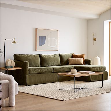 Slipcover Sectional Sectionals West Elm