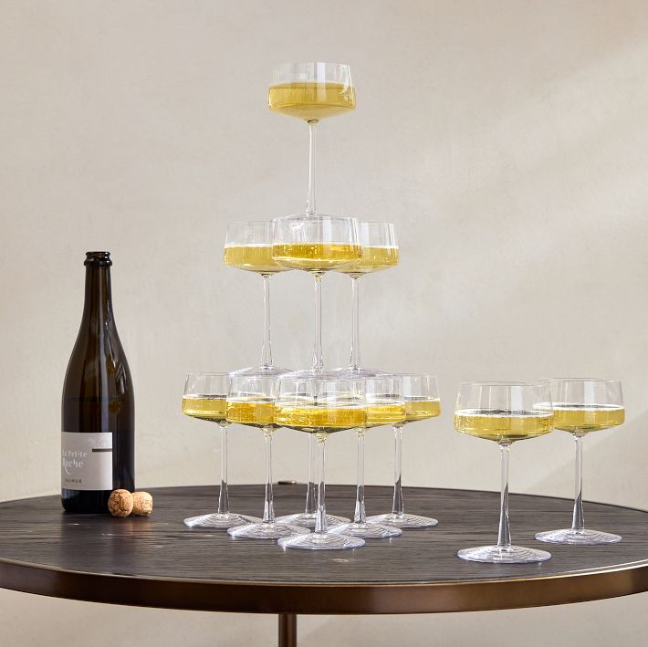 Horizon Lead-Free Champagne Tower | West Elm Horizon Lead-Free Champagne Tower | West Elm