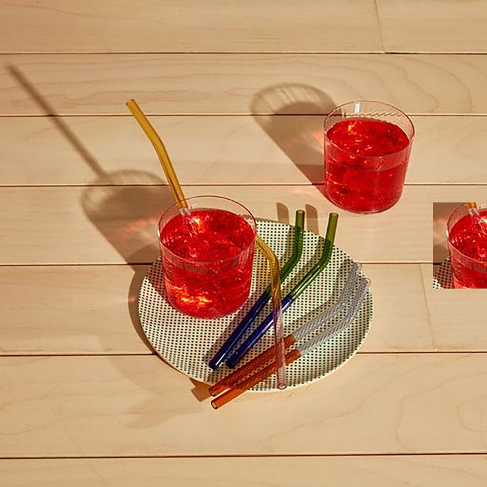 MoMA Two-Tone Borosilicate Straws