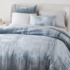 Crinkle Velvet Duvet Cover &amp; Shams - Clearance