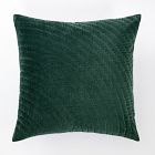 Quilted Ripple Velvet Pillow Cover