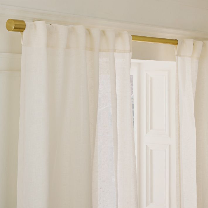 Sheer European Flax Linen Curtain