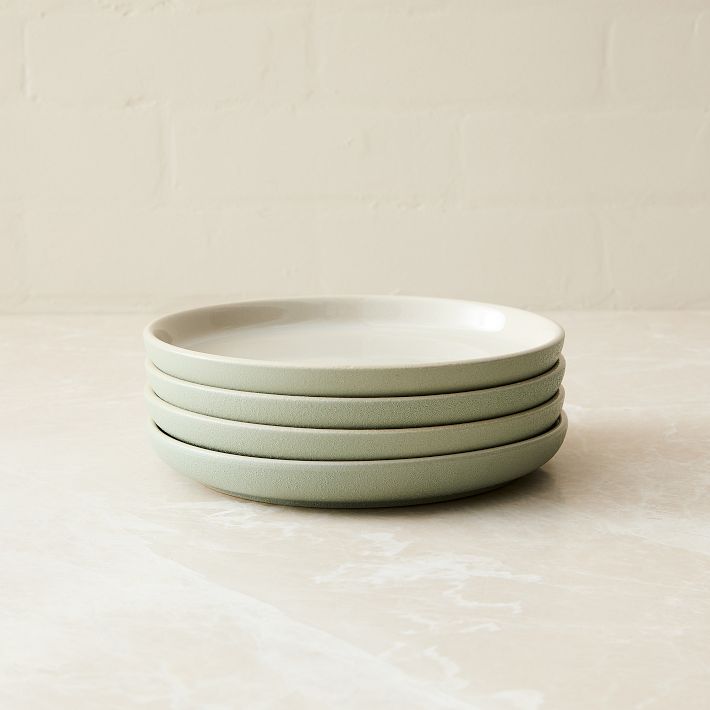 Kaloh Stoneware Salad Plate Sets - Celadon