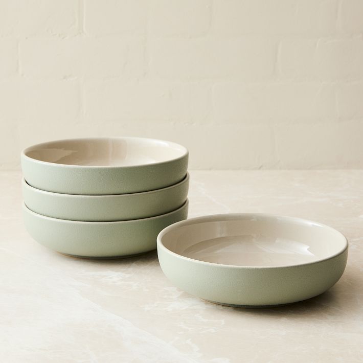 Kaloh Stoneware Pasta Bowl Sets - Celadon