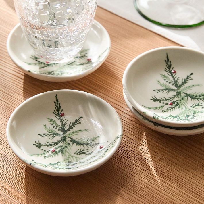 Tannenbaum Stoneware Coaster Sets