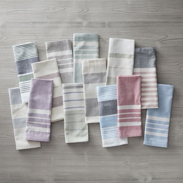 Handwoven Striped Cotton Kitchen Towel (Set of 2)