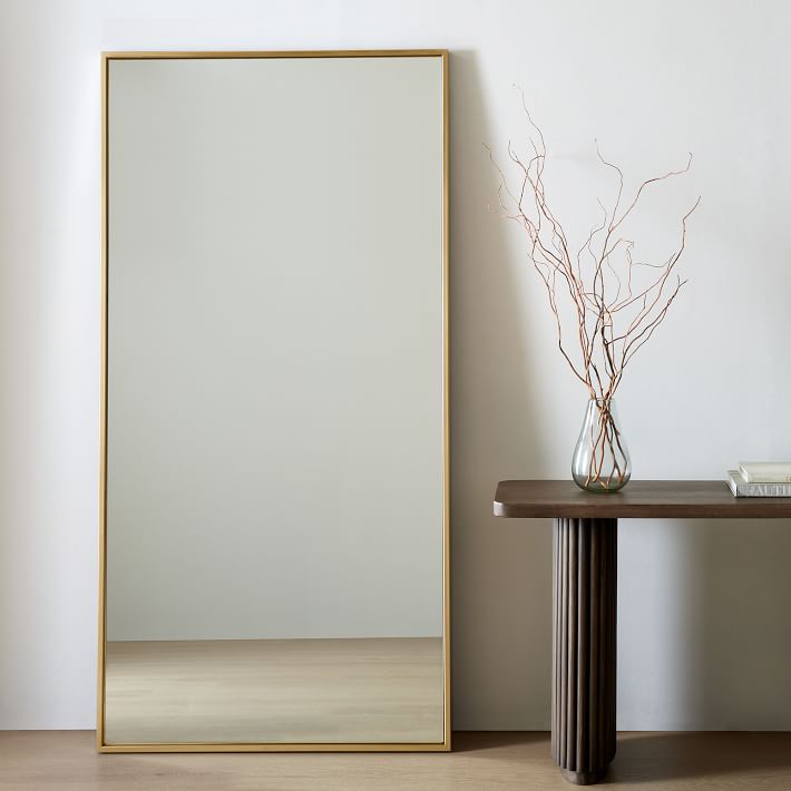 Metal Frame Floor Mirror | Modern Lighting | West Elm