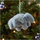 Baby's First Holiday Felt Elephant Ornament