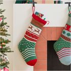 Fair Isle Knit Stocking - Reindeer